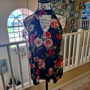 Sweet Wanderer Floral Halter Tank Top